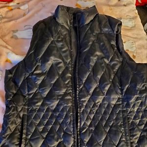 Land's End Women's black quilted outerwear vest size 1X